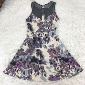 Silence + Noise Patterned Mesh Dress